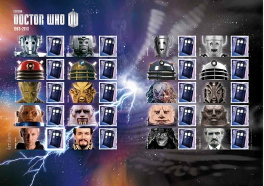 2013 GB - LS85 - "Dr Who" Smiler Sheet MNH